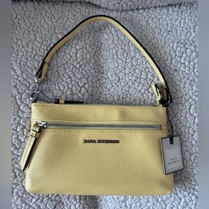 Dana Buchman Soft Yellow Wristlet Clutch Purse Bag New “Gold Haze”